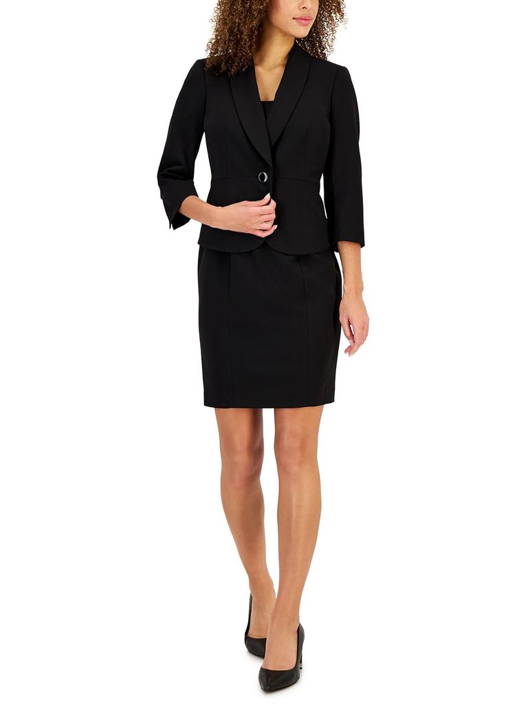 Le Suit Womens 2PC Knee-Length One-Button Suit
