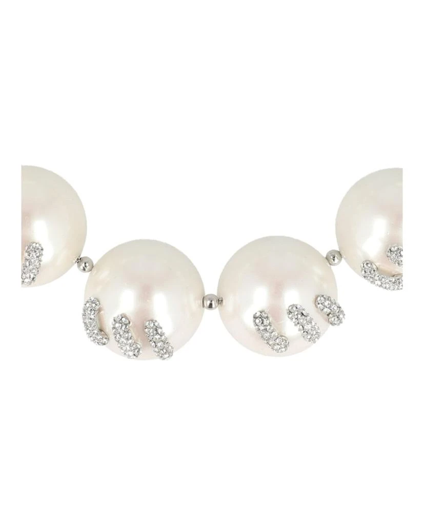 Givenchy Stitch Necklace In Faux Pearls With Crystals 2