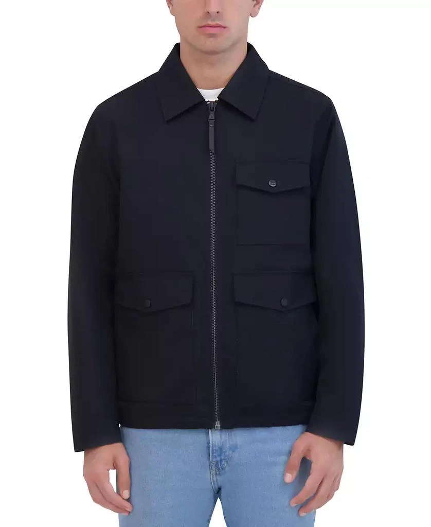 Robert Graham Men's Lightweight Textured Poly Utility Jacket 1