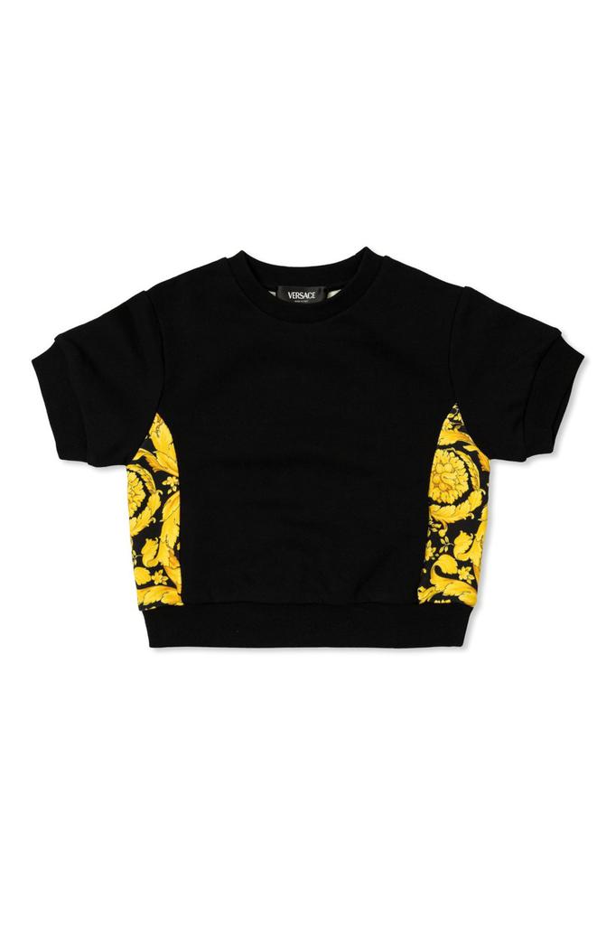 Versace Versace Kids Barocco-Printed Crewneck T-Shirt