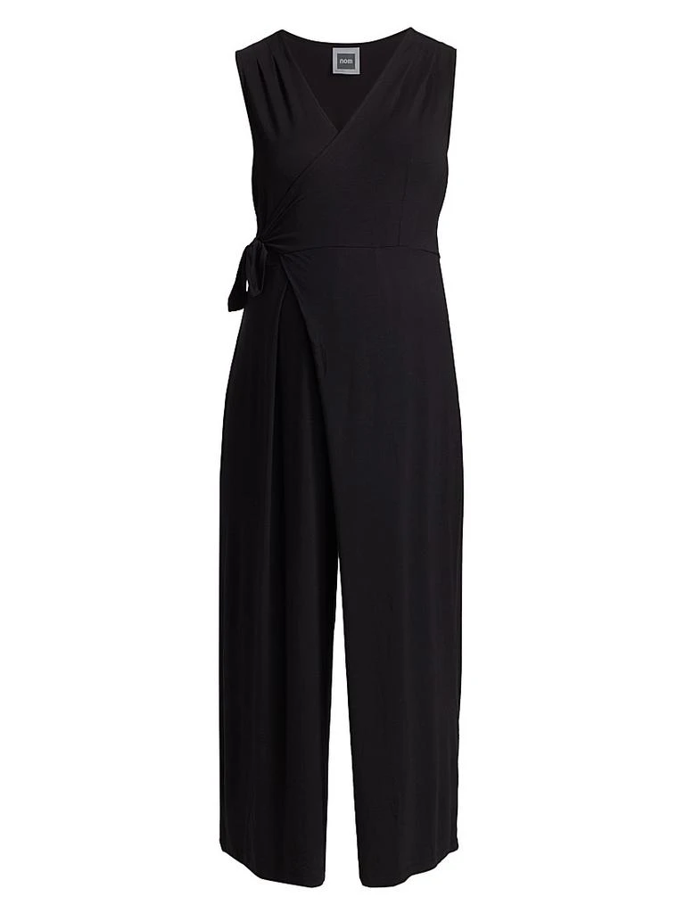 Nom Maternity Francesca Sleeveless Wide-Leg Maternity Wrap Jumpsuit 1