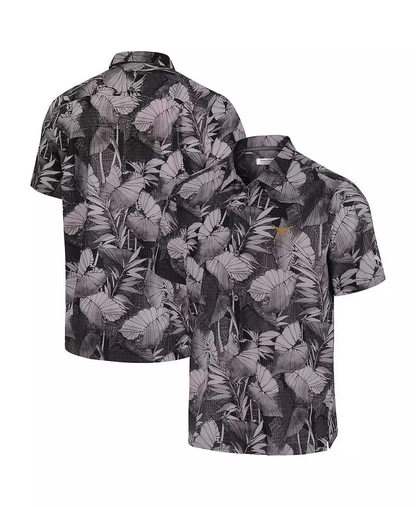 Tommy Bahama Men's Black Texas Longhorns Coast Nuevo Fronds Camp Button-Up Shirt 1