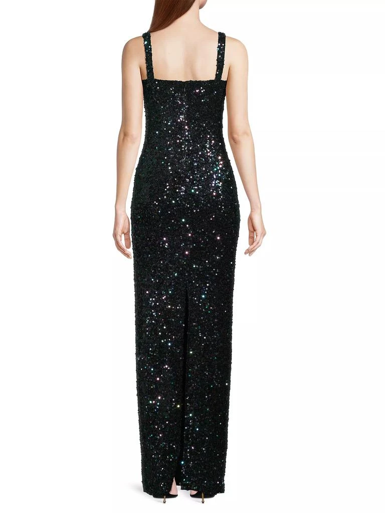 Black Halo Milayla Sequined Gown 5