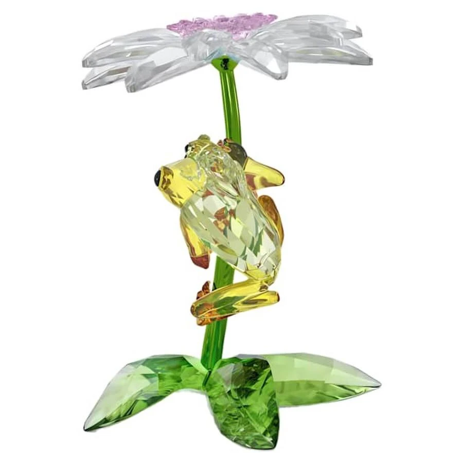 Swarovski Idyllia Frogs And Flower Crystal Figurines 2