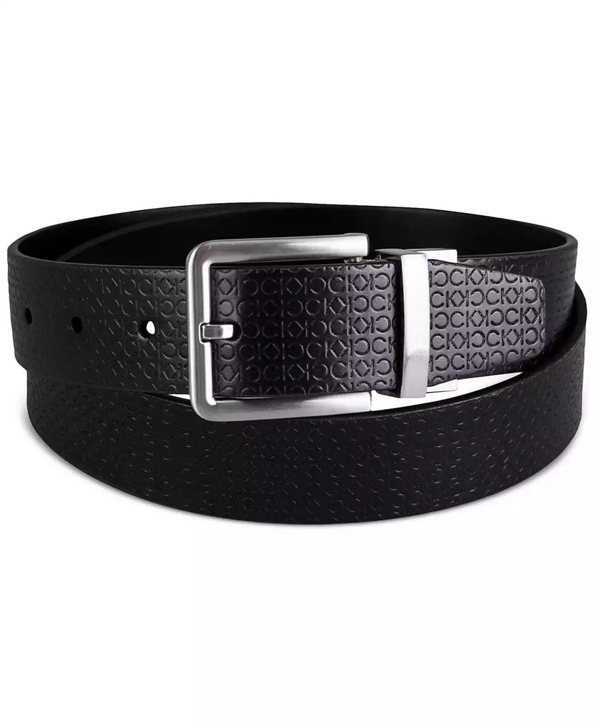 Calvin Klein Men's Micro Logo Strap Reversible Casual Belt