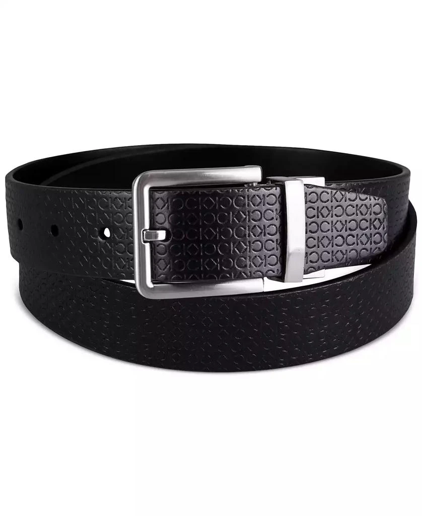 Calvin Klein Men's Micro Logo Strap Reversible Casual Belt 1