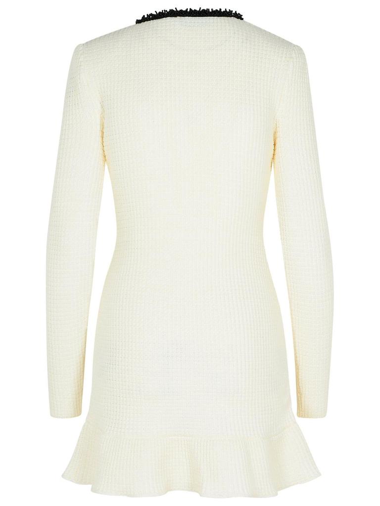 Self Portrait Self-Portrait Bead-Detailed Long-Sleeved Mini
