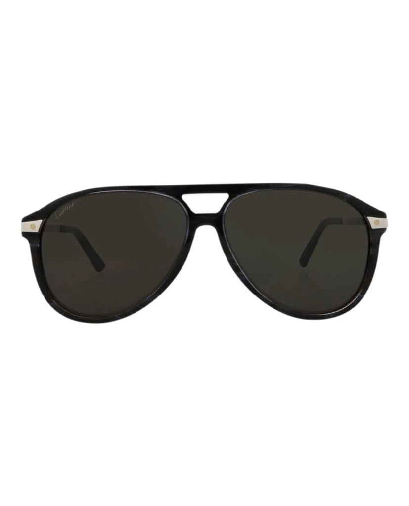 Cartier Aviator-Frame Acetate Sunglasses