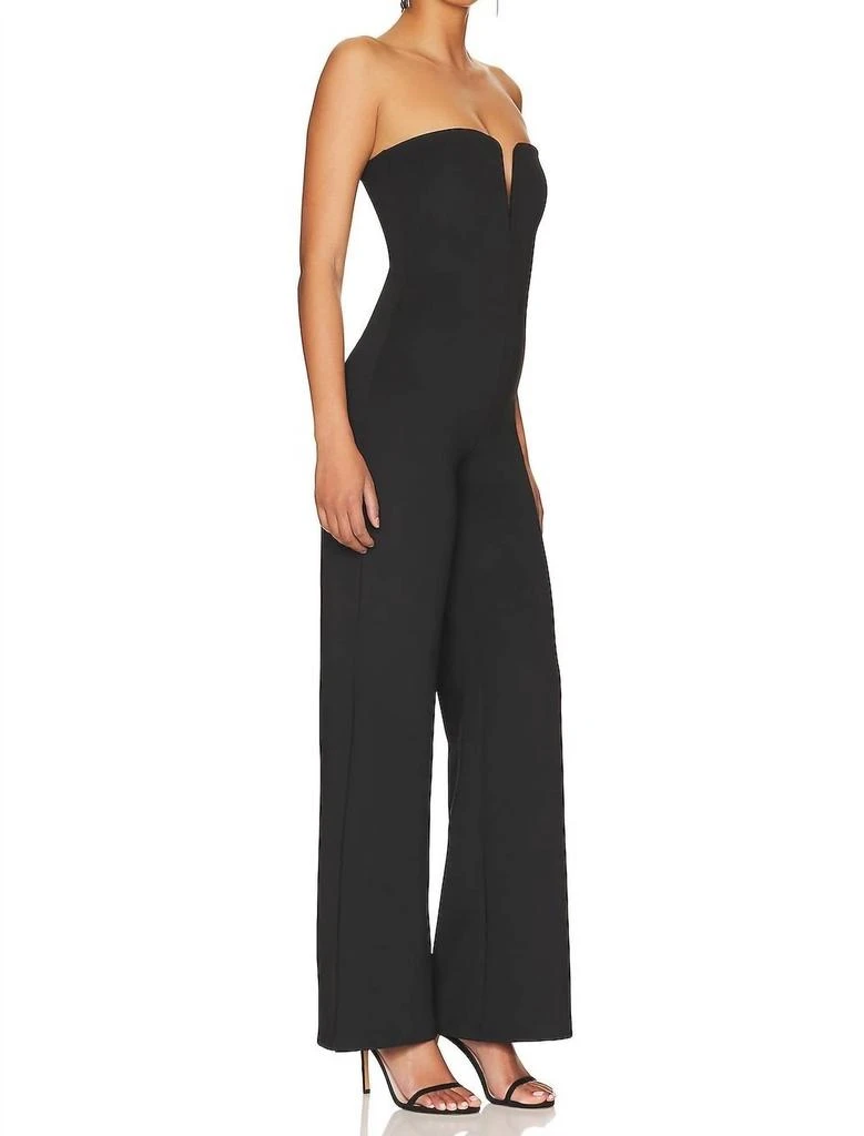 Good American Good American - Strapless V Scuba Jumpsuit 3