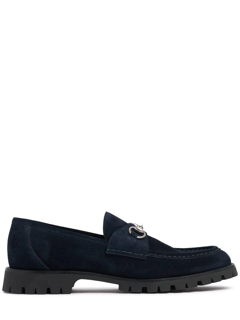 Gucci Sylke Suede Leather Loafers 1