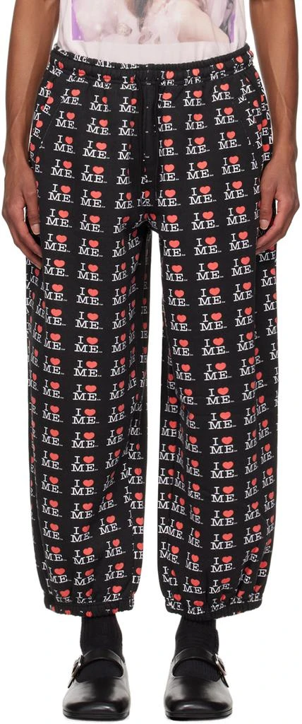 Ashley Williams Black 'I Heart Me' Sweatpants 1