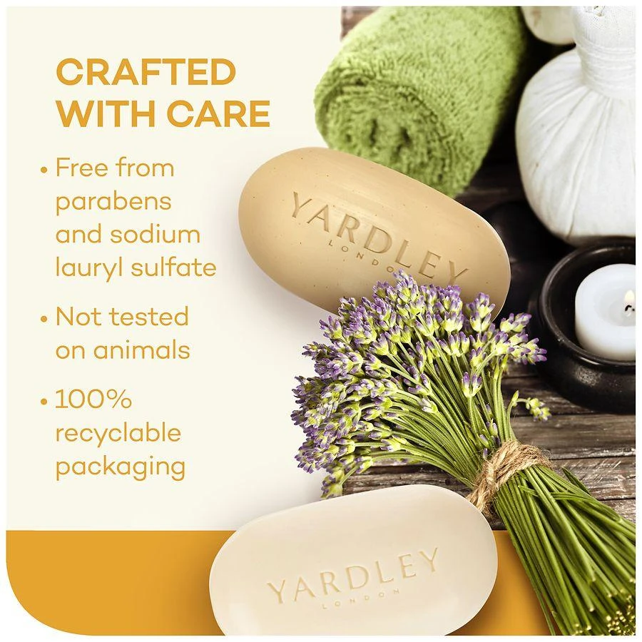 Yardley of London Nourishing Bath Bar Oatmeal & Almond 7