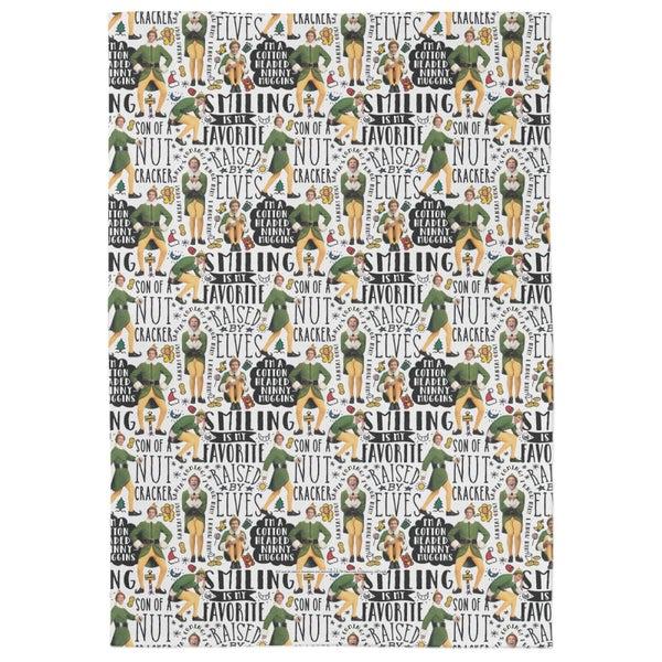 Elf Elf Buddy Quotes Tea Towel