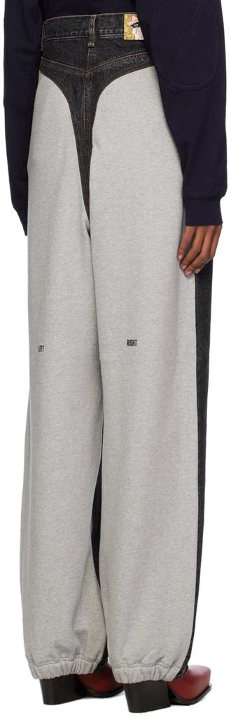 pushBUTTON Black & Gray Hybrid Jeans 3