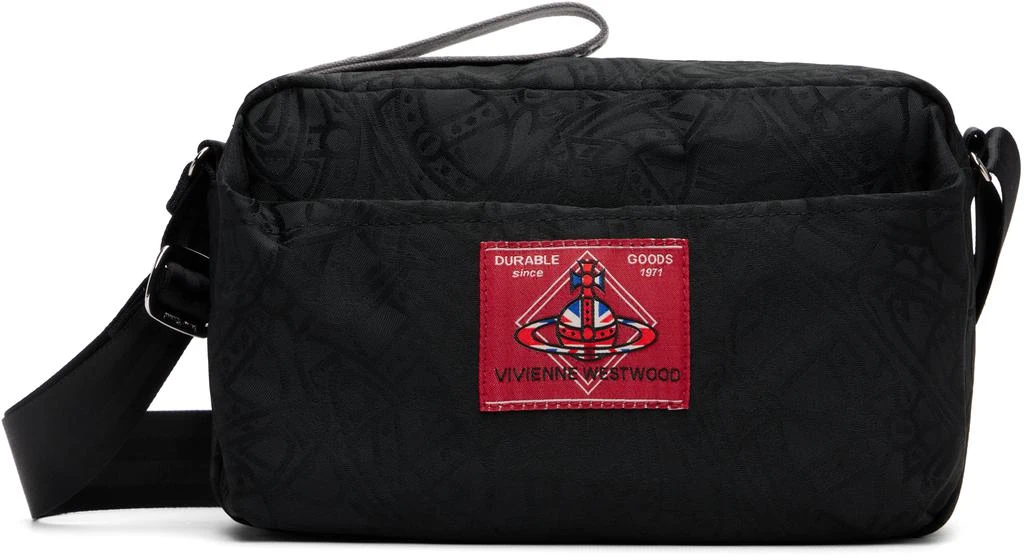 Vivienne Westwood Black Jude E/W Crossbody Bag