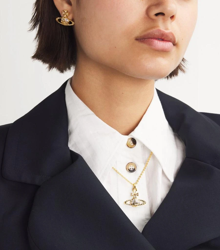 Vivienne Westwood Mayfair Bas Relief Stud Earrings 2