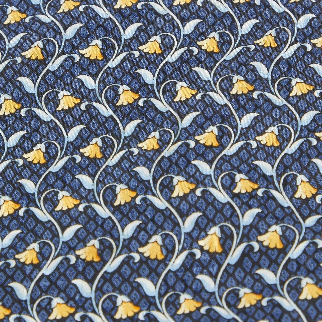Givenchy Givenchy Blue Floral Print Silk Traditional Tie 2
