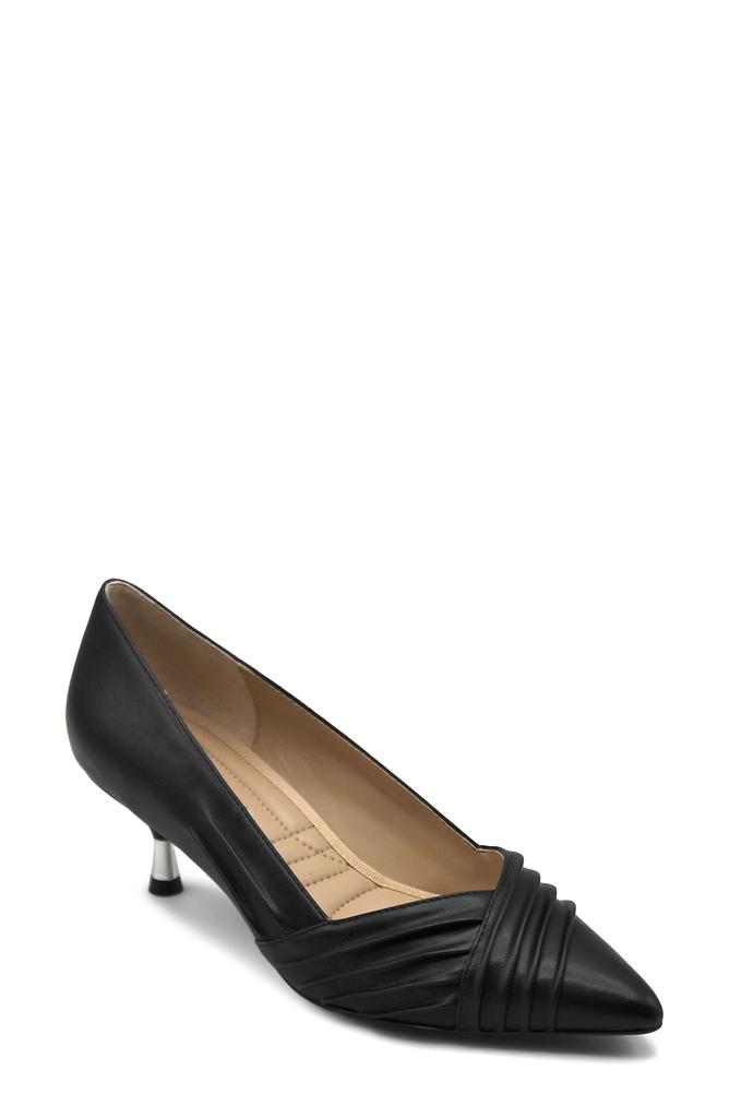 Adrienne Vittadini Sapient Pleated Kitten Heel Pump