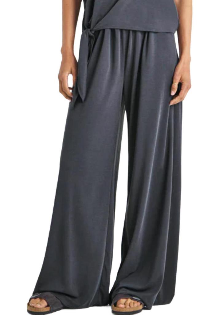 Splendid Giada Sandwash Palazzo Pant In Lead Grey