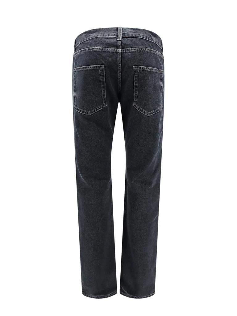 Saint Laurent Organic cotton trouser with back logo patch 2