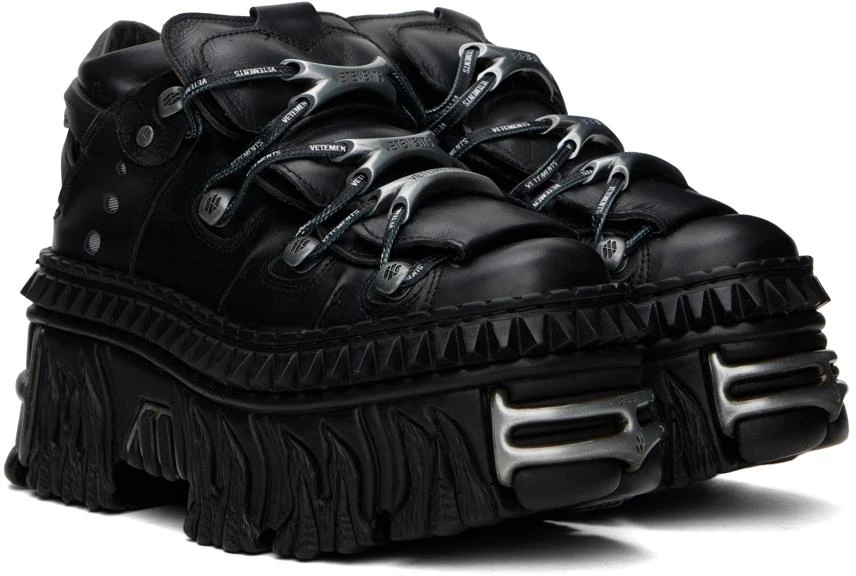 Vetements Black New Rock Edition Platform Sneakers 4