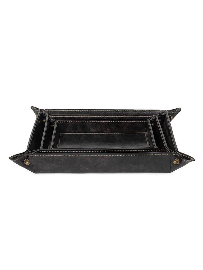 Regina Andrew Derby 3-Piece Leather Tray Set 1