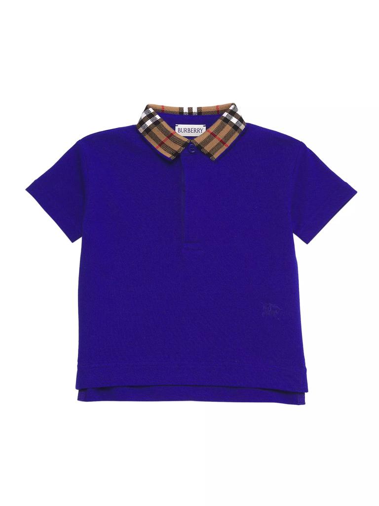 Burberry Baby Boy s Little Boy s Check Collar Polo Shirt KNIGHT 18 Months Baby Clothing Free Shipping BeyondStyle