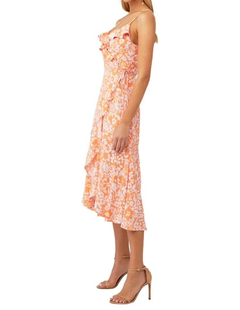 MINKPINK Marli Midi Wrap Dress In Multi 2