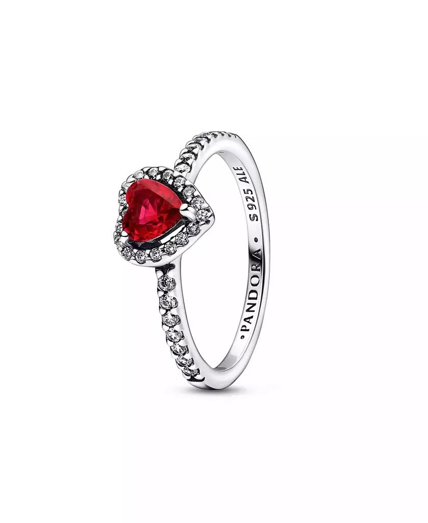 PANDORA Crystal Stone Timeless Elevated Red Heart Ring 2