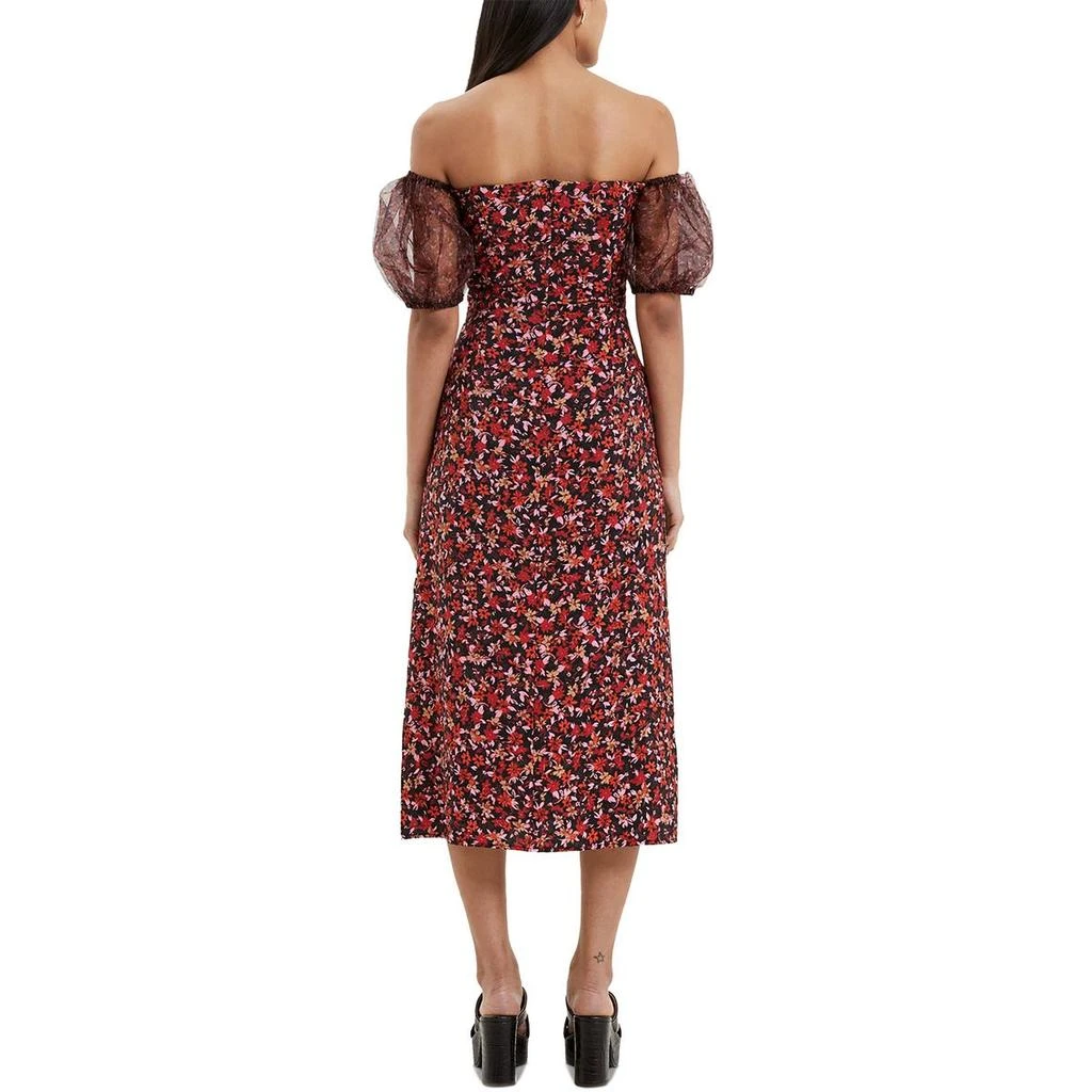 fall empire waist dresses Elvinia Off Shoulder Midi Dress main image 1