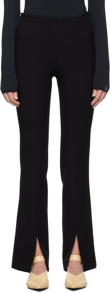 LVIR Black Slit Trousers