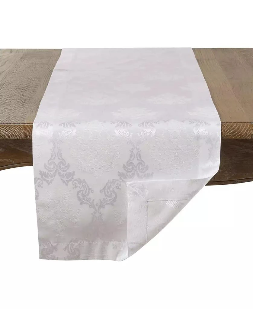 Saro Lifestyle Damask Luxury Table Runner 2