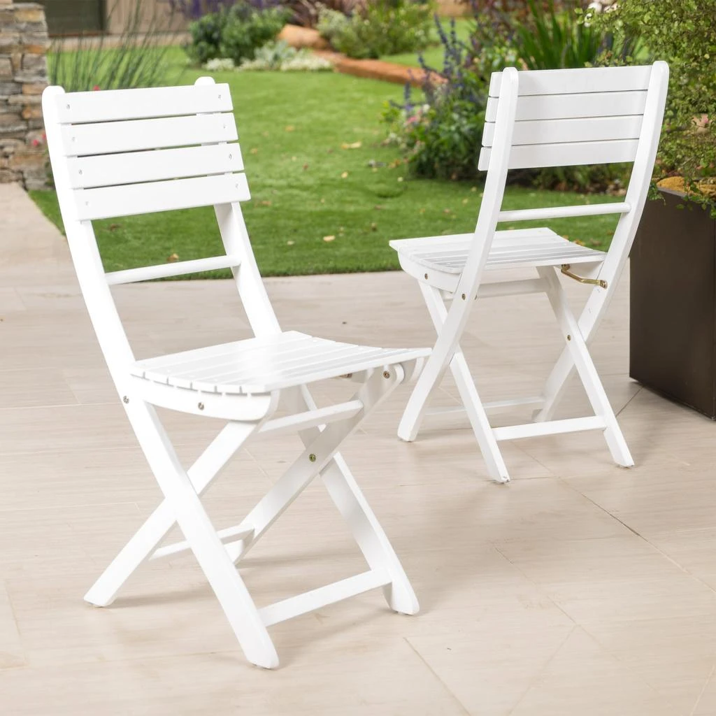 Streamdale Furniture Streamdale Acacia Wood Folding Dining Chairs for Backyard Hosting