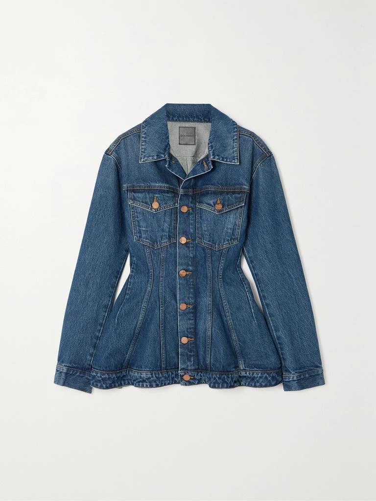 Goldsign 【net Sustain】the Benning 有机牛仔荷叶腰摆外套 1