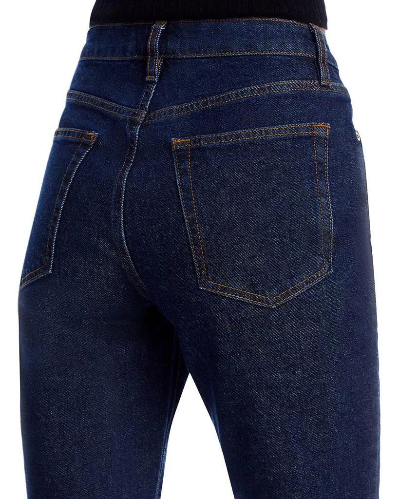 FRAME The Borrowed High Rise Ankle Slim Leg Jeans in Taboo 5