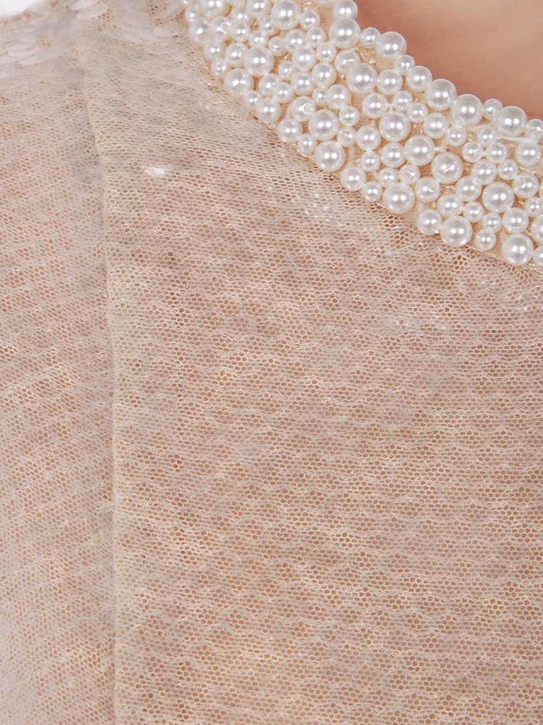 Self Portrait Sequin Pearl Trim Midi Dress - Dresses & Skirts - BeyondStyle Self Portrait Sequin Pearl Trim Midi Dress - Dresses & Skirts - BeyondStyle