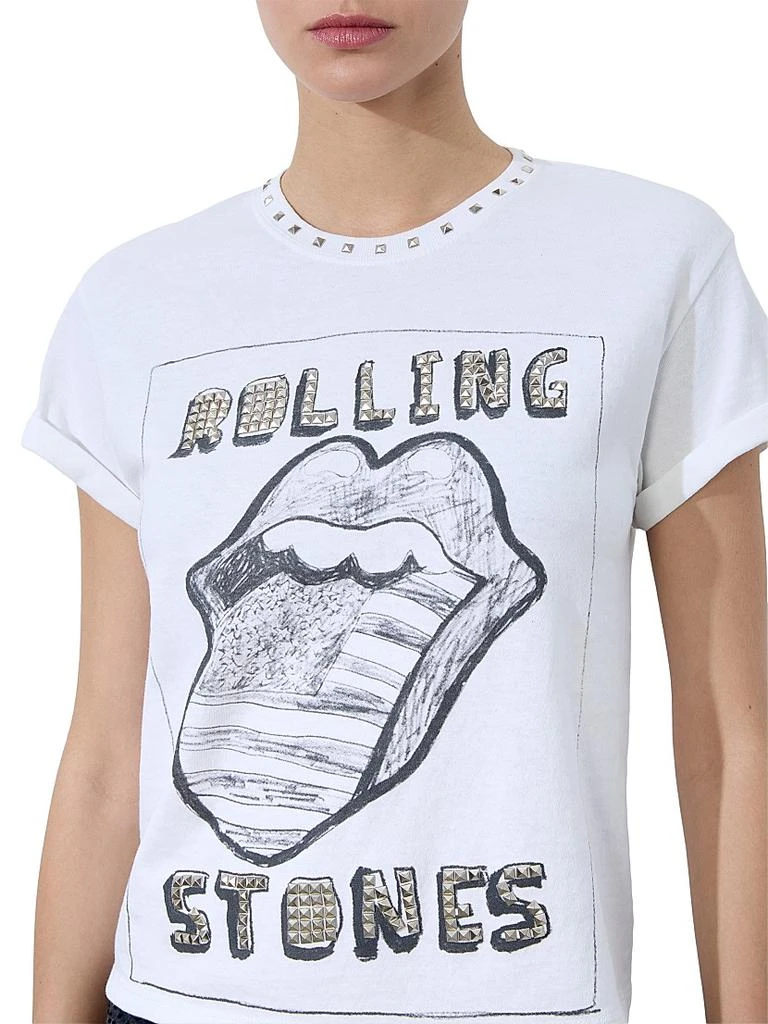 Alice + Olivia Berk Studded Rolling Stones T-Shirt 6