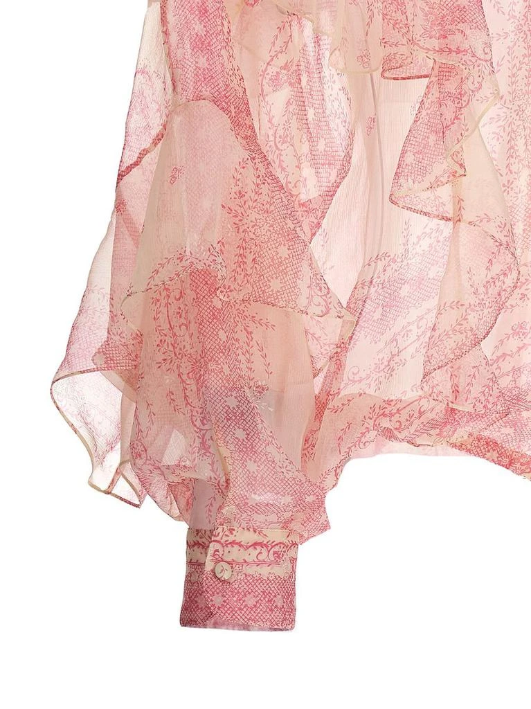 PHILOSOPHY di LORENZO SERAFINI Philosophy Di Lorenzo Serafini Silk Crépon Shirt Ruffles 4