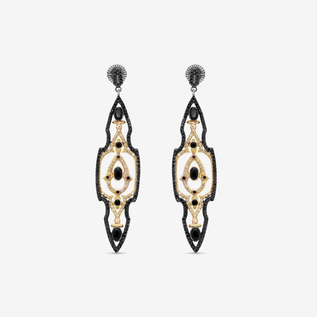Armenta Armenta 14K Rose Gold 
Sterling Silver Diamond 
Sapphire Drop Earrings 21032 3
