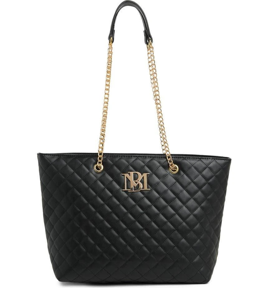 Badgley Mischka Large Quilted Tote Bag 1
