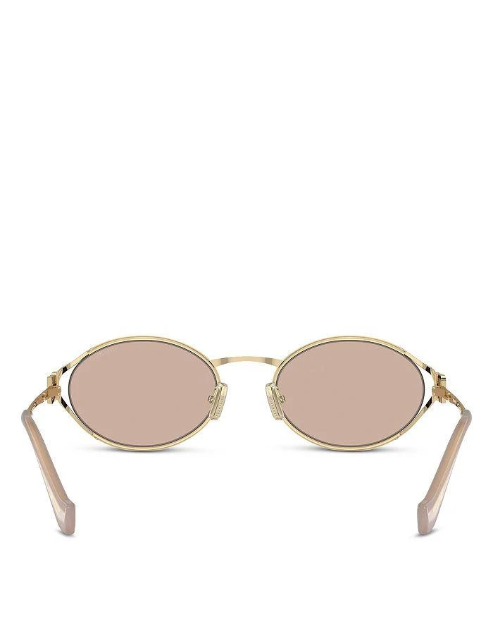 Miu Miu Metal Oval Sunglasses, 54mm 5
