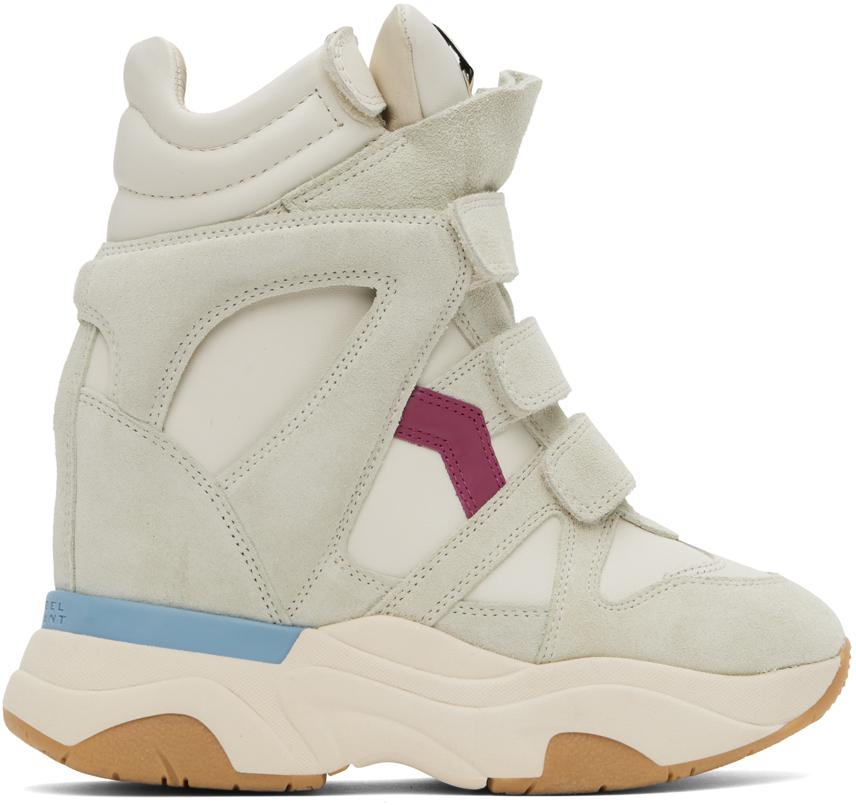 Isabel Marant Gray & Off-White Balskee Sneakers