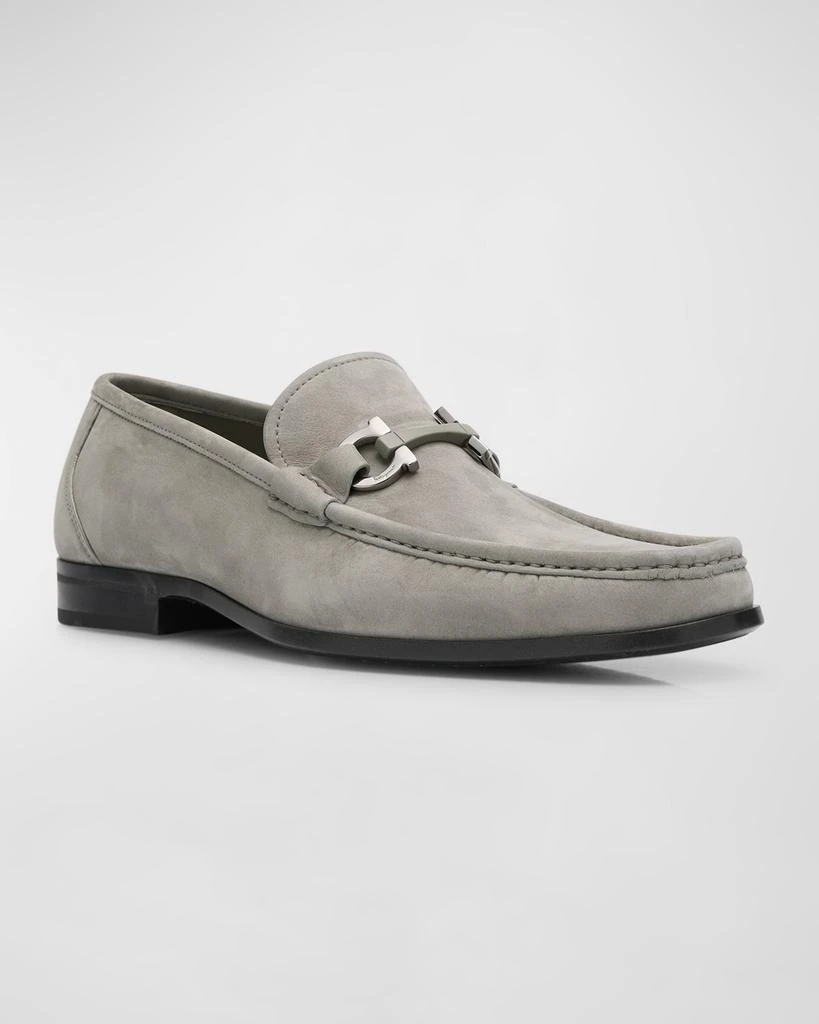 Salvatore Ferragamo Men's Suede Bit Easy Loafers 3