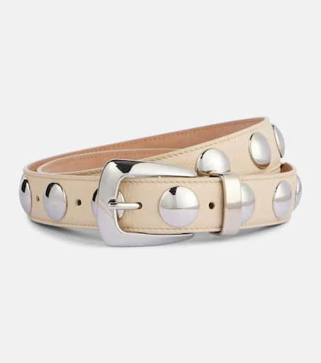 Khaite Benny studded leather belt 1