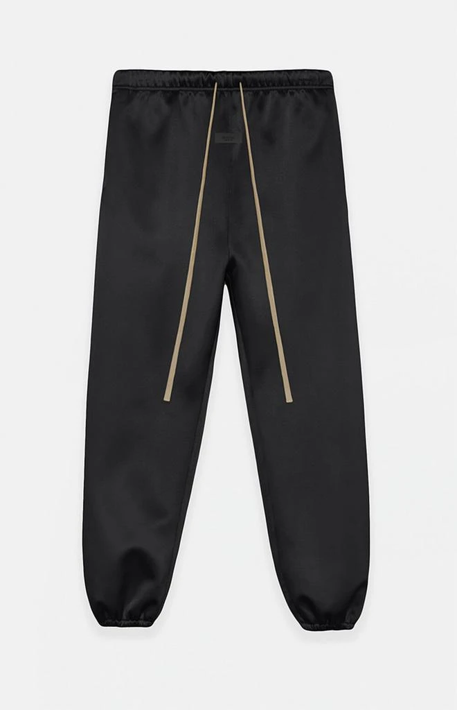 Essentials Women's Black Satin Sweatpants 1