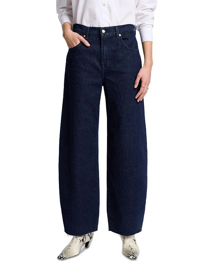 7 For All Mankind Bonnie High Rise Barrel Jeans in Bella 1