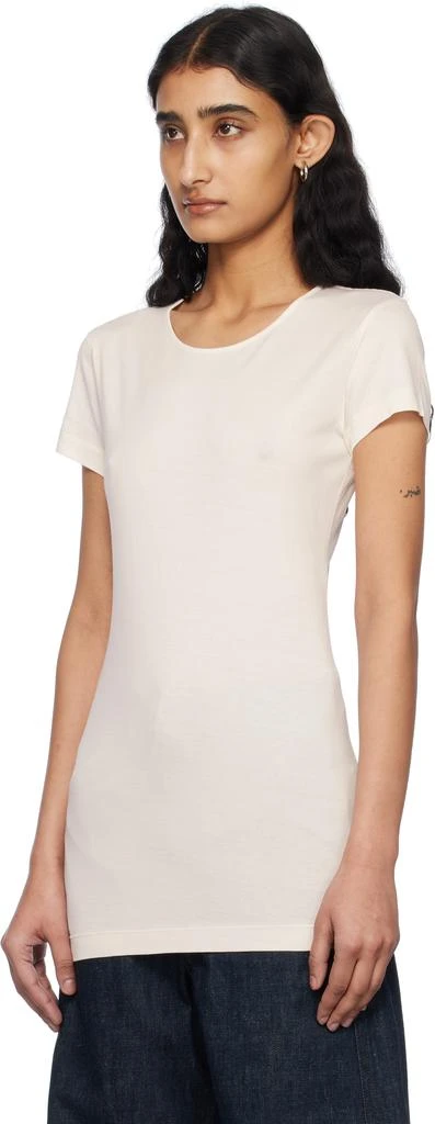 Lemaire Off-White Fitted T-shirt 4