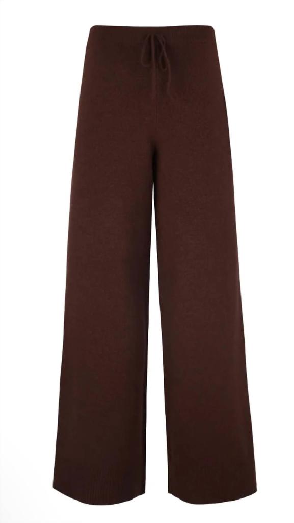 525 America Clover Wide Leg Pants In Bitter Chocolate