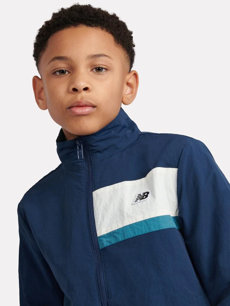 New Balance New Balance Boys Premium Panelled Track Jacket in Navy 4