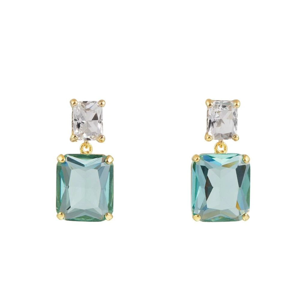 Orelia London Statement Crystal Double Drop Earrings